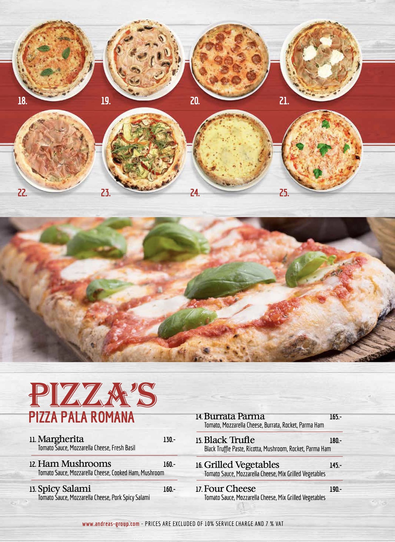 Isabella by Andreas menu, page 6 — Pizza, Pala Romana