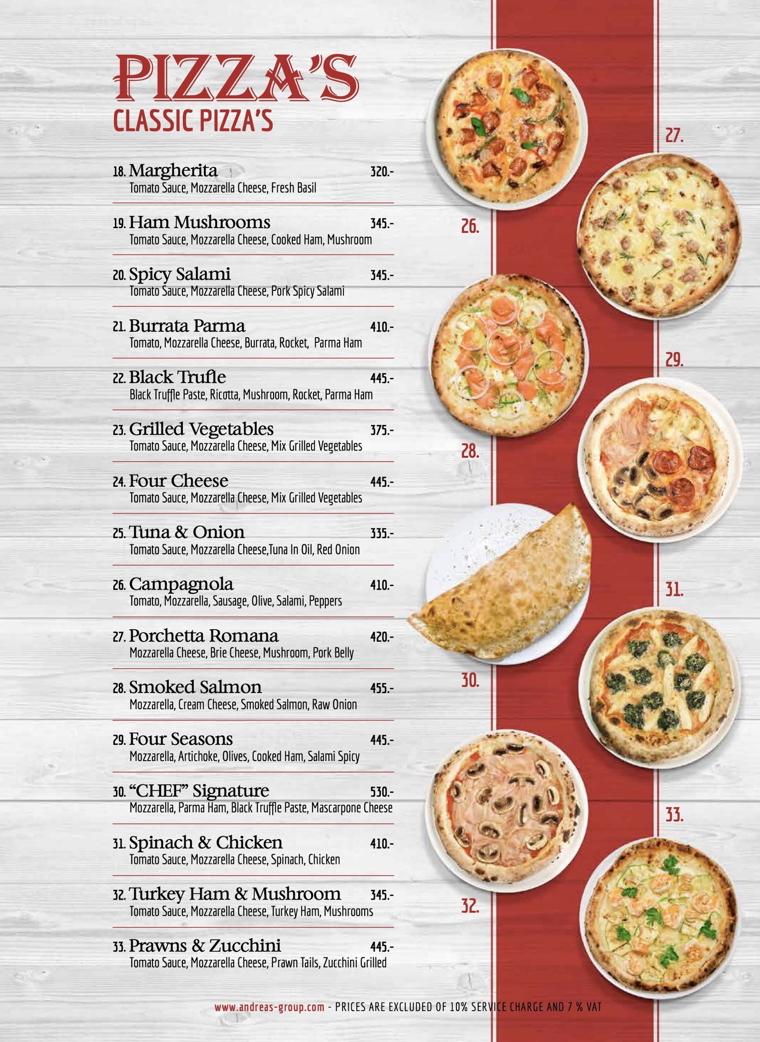 Isabella by Andreas menu, page 7 — Pizza, Classic